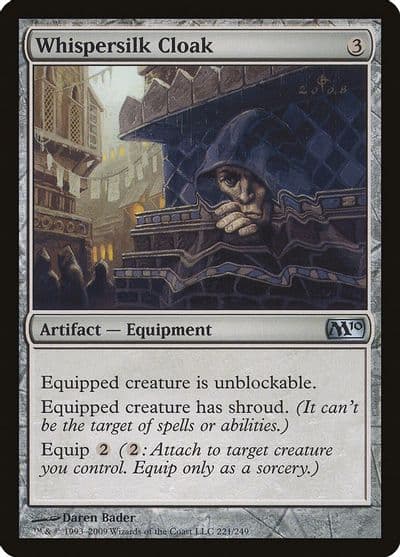 Whispersilk Cloak Magic 2010 (M10) Magic card