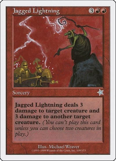 Jagged Lightning Starter 1999 Magic card