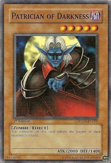 Patrician of Darkness Structure Deck: Zombie World Yu-Gi-Oh! card