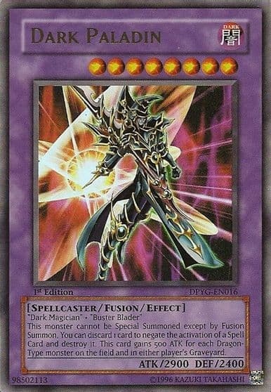 Dark Paladin Duelist Pack: Yugi Yu-Gi-Oh! card
