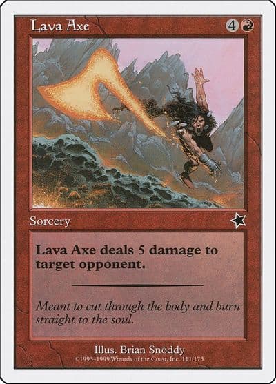Lava Axe Starter 1999 Magic card