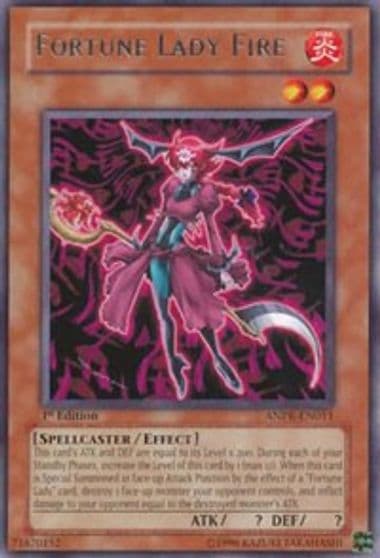 Fortune Lady Fire Ancient Prophecy Yu-Gi-Oh! card