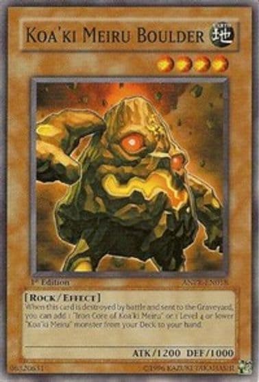 Koaki Meiru Boulder Ancient Prophecy Yu-Gi-Oh! card