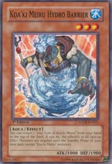 Koaki Meiru Hydro Barrier Ancient Prophecy Yu-Gi-Oh! card