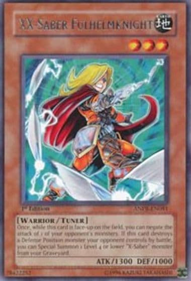 XX Saber Fulhelmknight Ancient Prophecy Yu-Gi-Oh! card