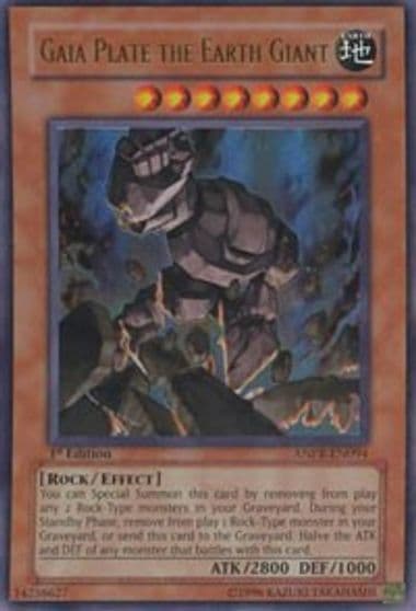 Gaia Plate the Earth Giant Ancient Prophecy Yu-Gi-Oh! card