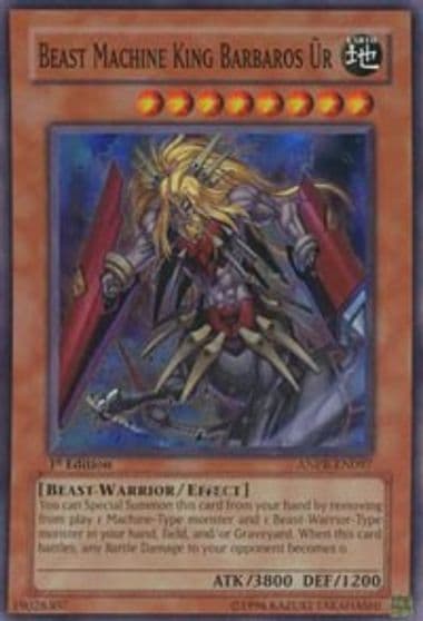 Beast Machine King Barbaros Ur Ancient Prophecy Yu-Gi-Oh! card