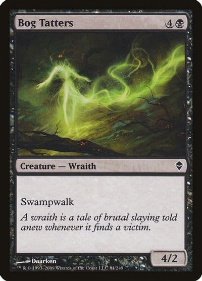 Bog Tatters Zendikar Magic card