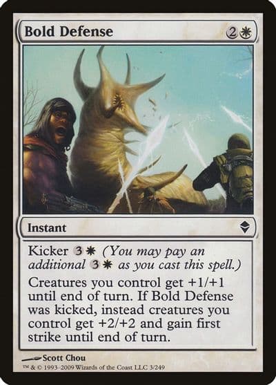 Bold Defense Zendikar Magic card