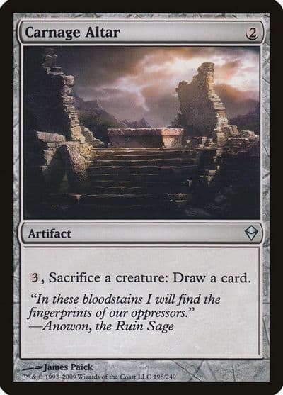 Carnage Altar Zendikar Magic card