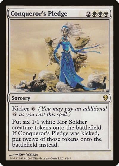 Conquerors Pledge Zendikar Magic card