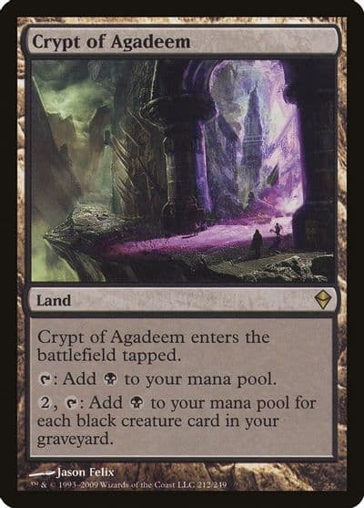 Crypt of Agadeem Zendikar Magic card