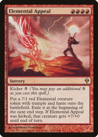 Elemental Appeal Zendikar Magic card