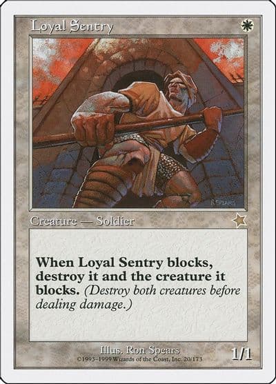 Loyal Sentry Starter 1999 Magic card