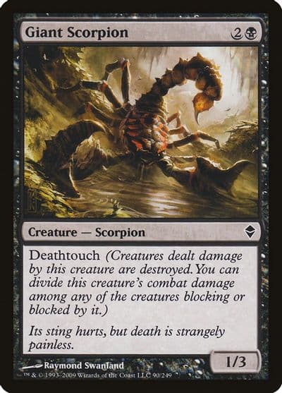 Giant Scorpion Zendikar Magic card