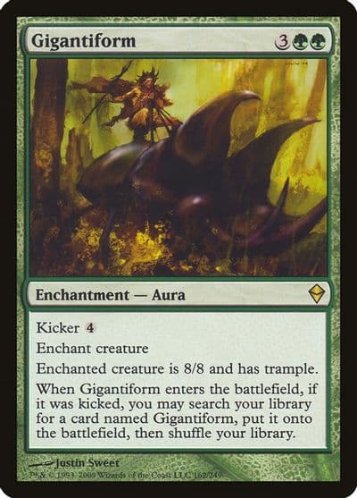 Gigantiform Zendikar Magic card