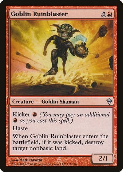 Goblin Ruinblaster Zendikar Magic card