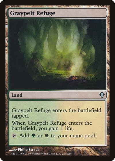 Graypelt Refuge Zendikar Magic card