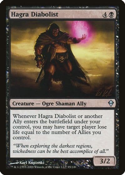 Hagra Diabolist Zendikar Magic card