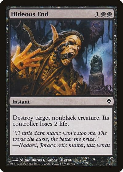 Hideous End Zendikar Magic card