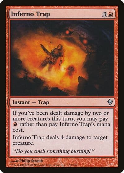 Inferno Trap Zendikar Magic card