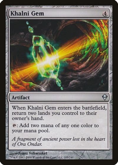 Khalni Gem Zendikar Magic card