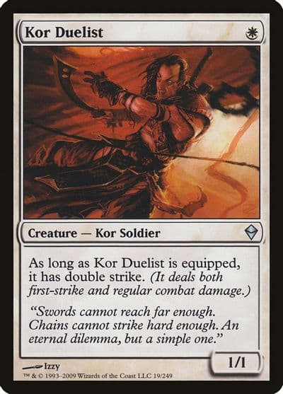 Kor Duelist Zendikar Magic card