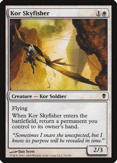 Kor Skyfisher Zendikar Magic card