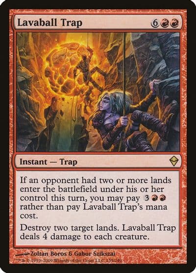 Lavaball Trap Zendikar Magic card