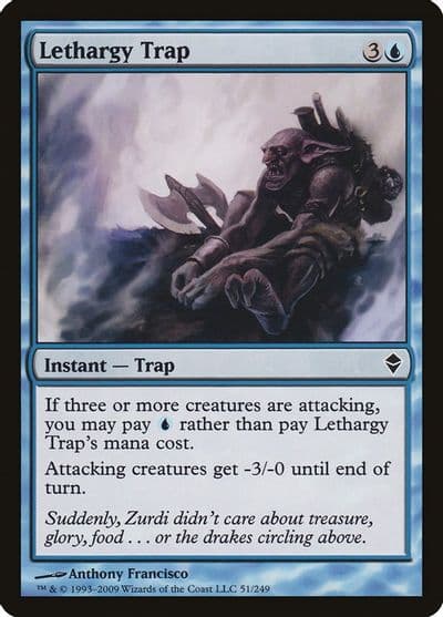 Lethargy Trap Zendikar Magic card