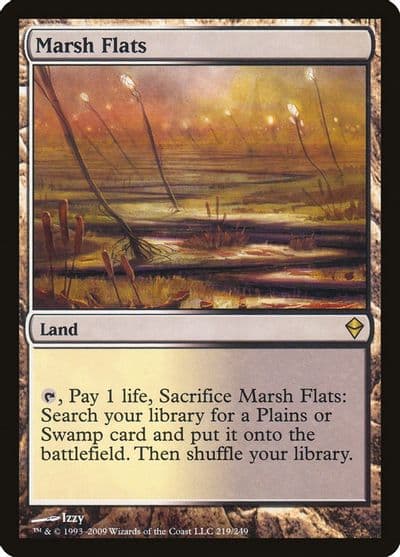 Marsh Flats Zendikar Magic card