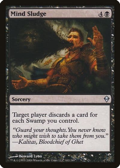 Mind Sludge Zendikar Magic card