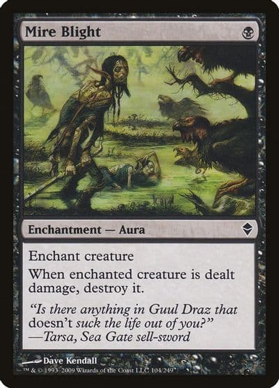 Mire Blight Zendikar Magic card