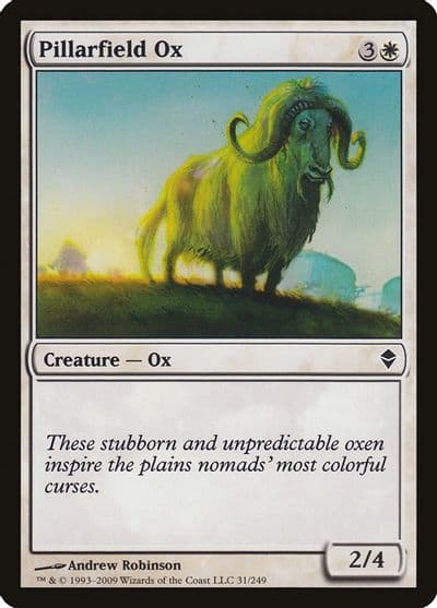 Pillarfield Ox Zendikar Magic card