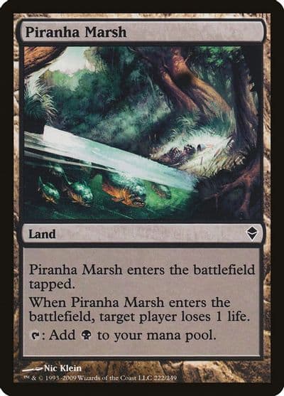 Piranha Marsh Zendikar Magic card