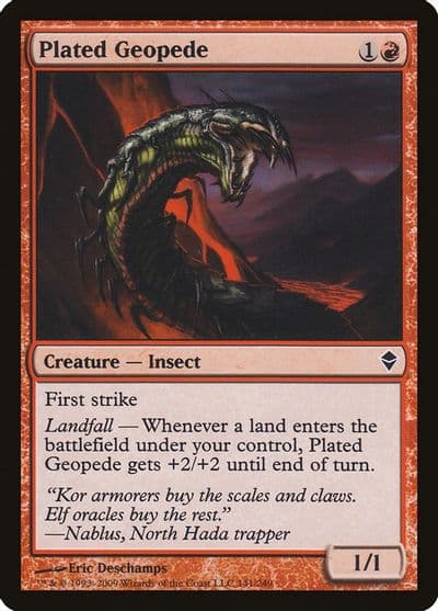 Plated Geopede Zendikar Magic card