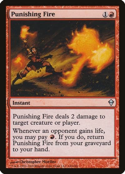 Punishing Fire Zendikar Magic card