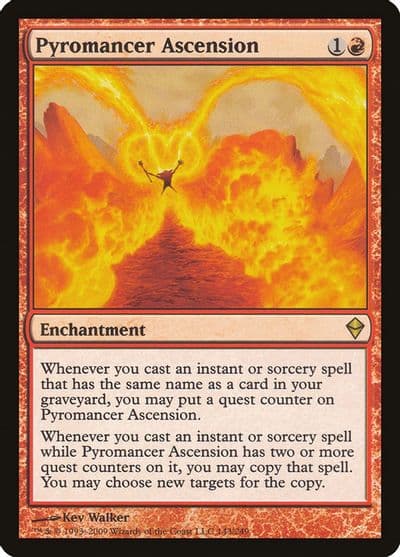 Pyromancer Ascension Zendikar Magic card