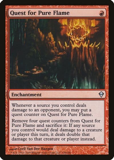 Quest for Pure Flame Zendikar Magic card