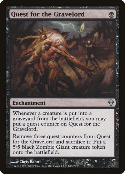 Quest for the Gravelord Zendikar Magic card