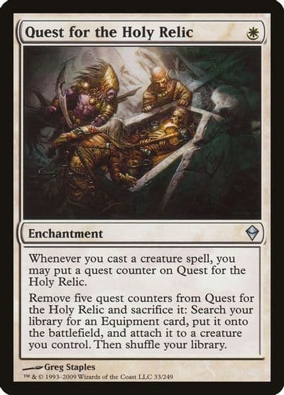 Quest for the Holy Relic Zendikar Magic card