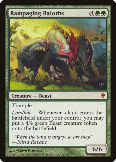 Rampaging Baloths Zendikar Magic card