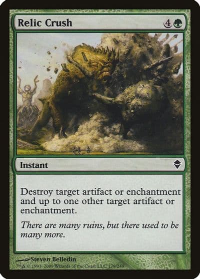 Relic Crush Zendikar Magic card