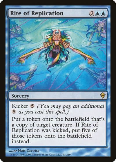 Rite of Replication Zendikar Magic card