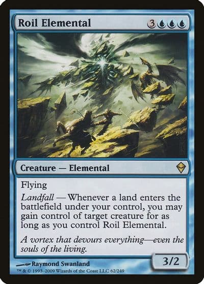 Roil Elemental Zendikar Magic card
