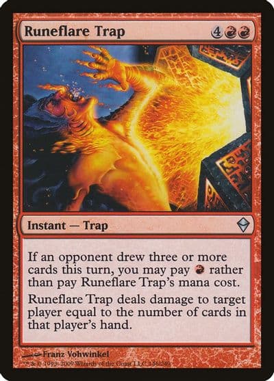 Runeflare Trap Zendikar Magic card