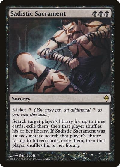 Sadistic Sacrament Zendikar Magic card