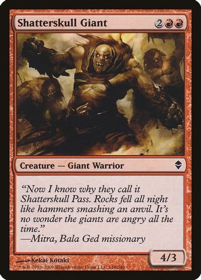 Shatterskull Giant Zendikar Magic card