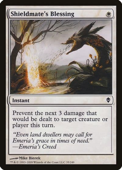 Shieldmates Blessing Zendikar Magic card