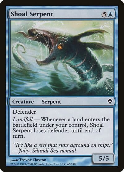 Shoal Serpent Zendikar Magic card